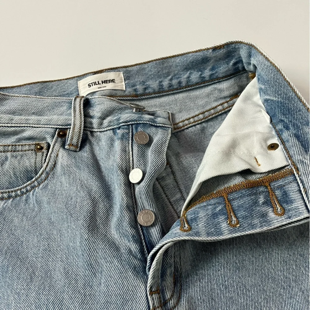 Still Here • Jeans Childhood Straight Leg in Butterscotch Vintage Blue Plaid
